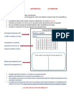 Instrucciones Primera Evaluación de Matemática