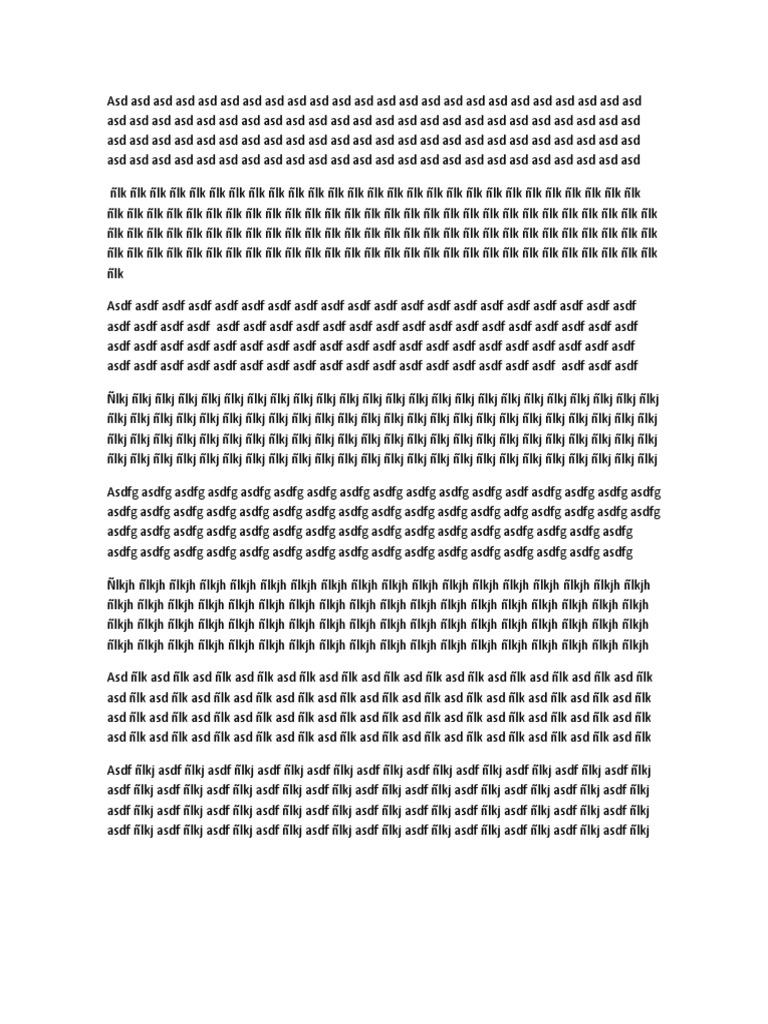 Placeholder Text Document | PDF