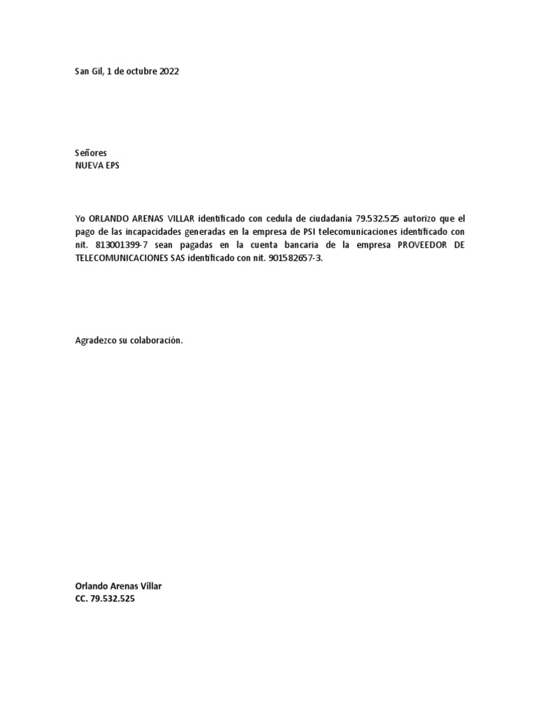 Carta Sanitas PDF