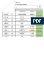 Level 3 - Production Schedule