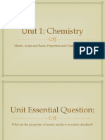 Chemistry Unit 1 - P1 - Matter