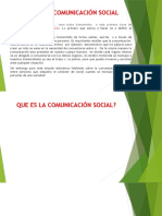 Nociones de Comunicación Social