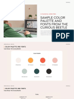 U4-01 - Sample Color Palette and Fonts From The Curious Beetle - EN