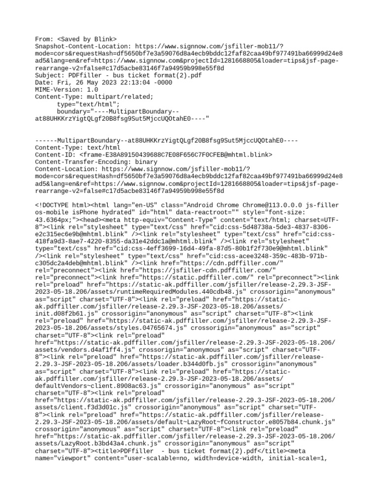 PDFfiller - Bus Ticket Format | PDF | Network Protocols | Wide Area Network