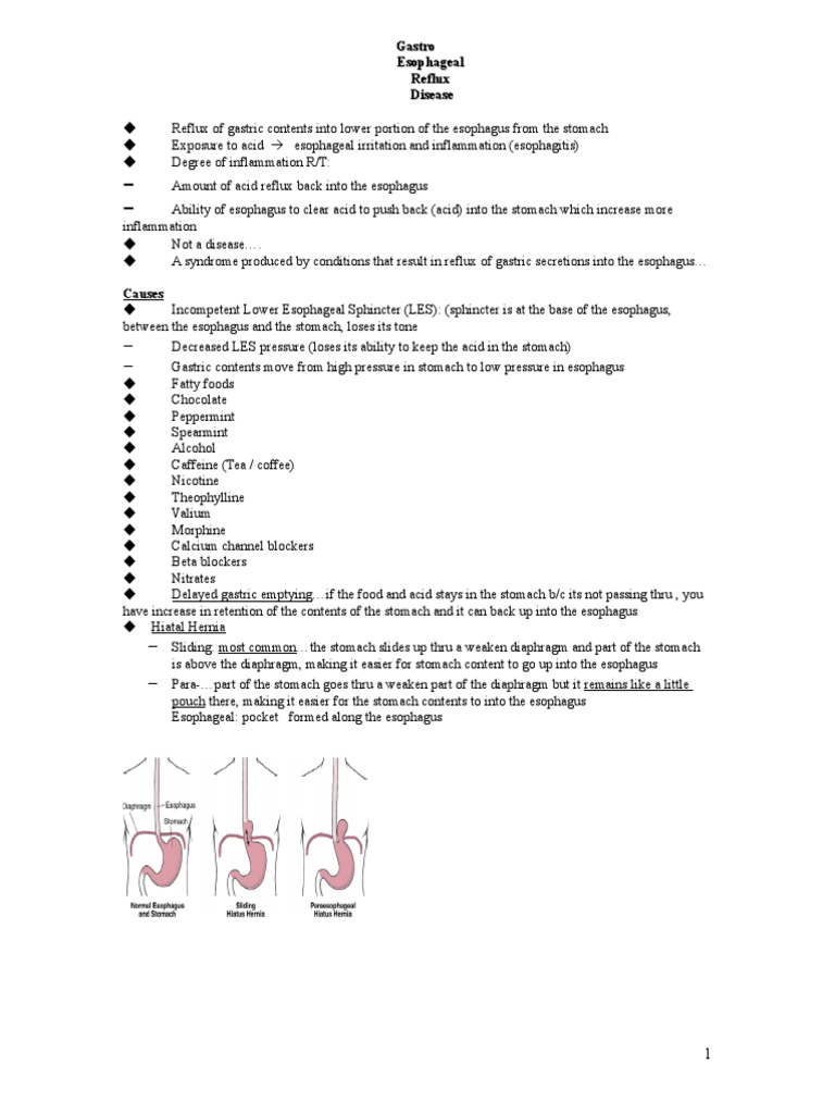 Gastroesophageal Reflux Disease | PDF | Esophagus | Gastroesophageal ...