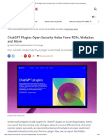 ChatGPT Plugins Open Security Holes From PDFS, Websites and More - Tom's Hardware
