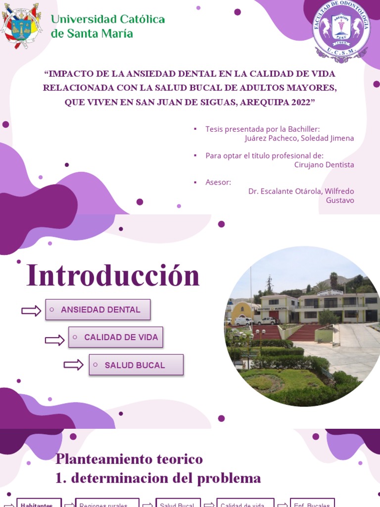 Impacto De La Ansieda Dental En La Calidad De Vida Relacionada A La