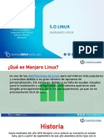 MANJARO LINUX DIAPOSITIVAS