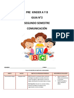 Guia n2 Comunicacion II Semestre Pre Kinder