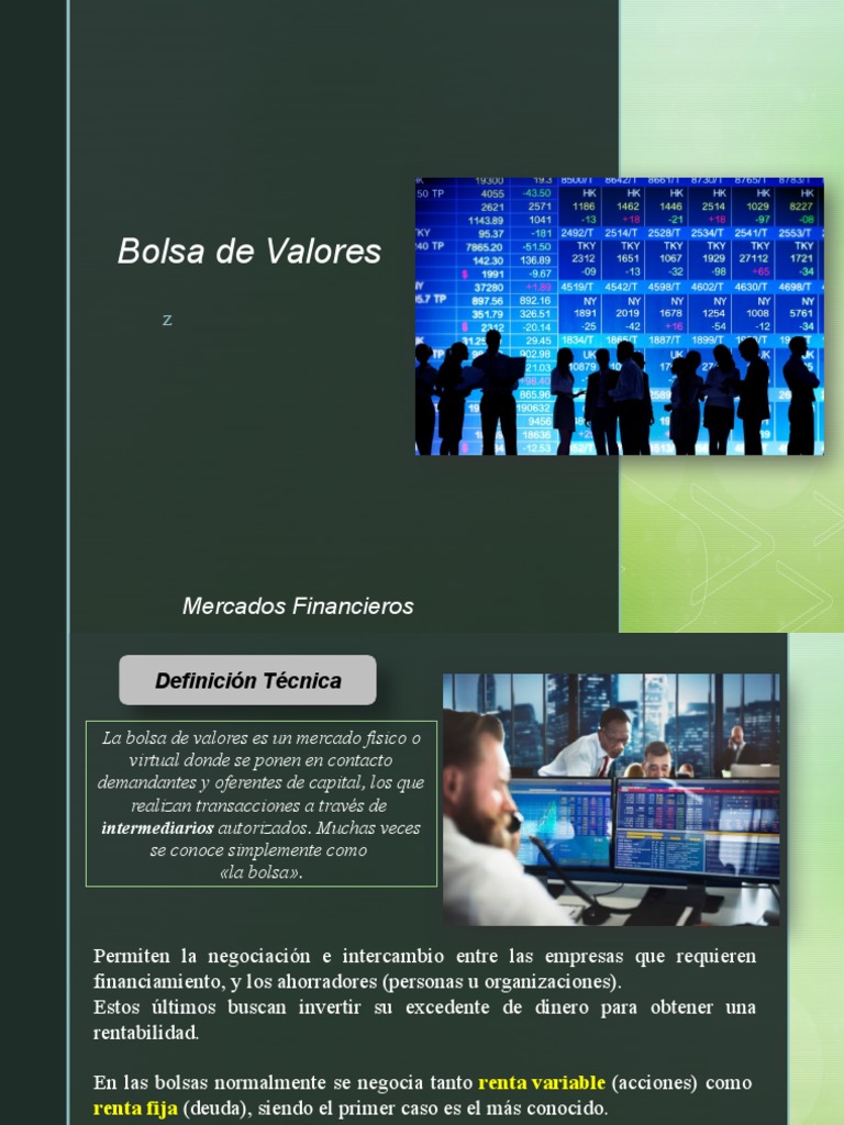 Bolsa de Valores | PDF | Bolsa | Mercado (economía)