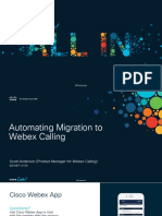 Automating Migration To Webex Calling