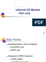 International Oil Market-Final - Part One Final