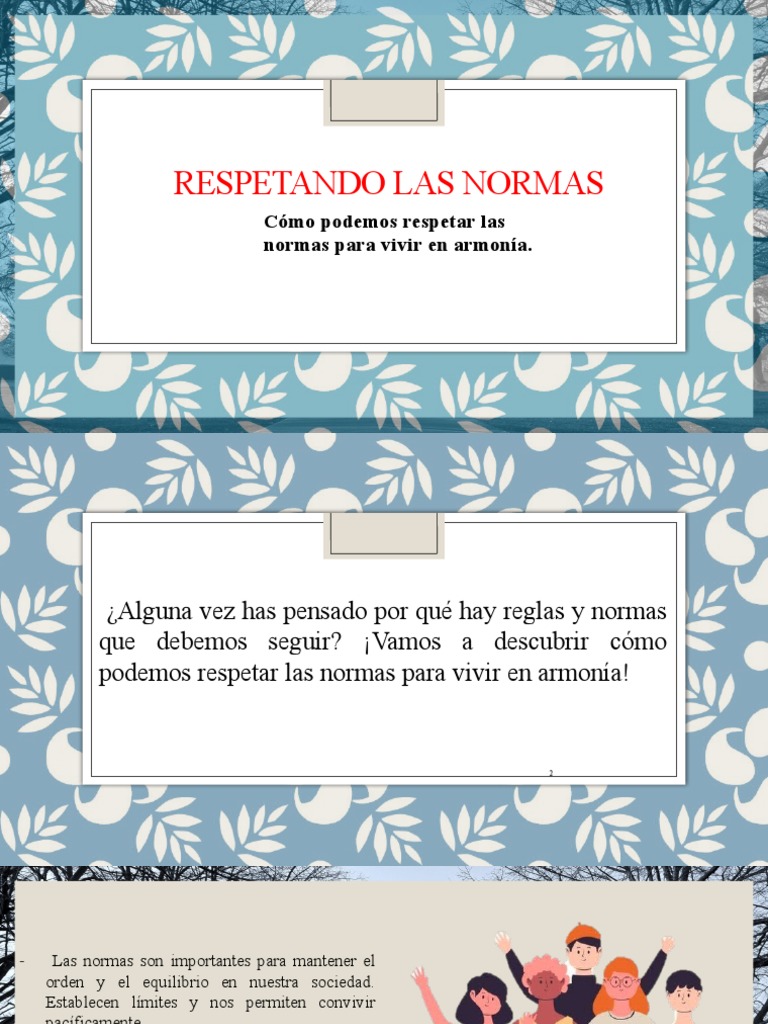 Respetar Normas para Armonía Social | PDF
