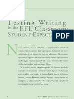 Testing Writing in The EFL Classroom - Student Expectations - ETForum