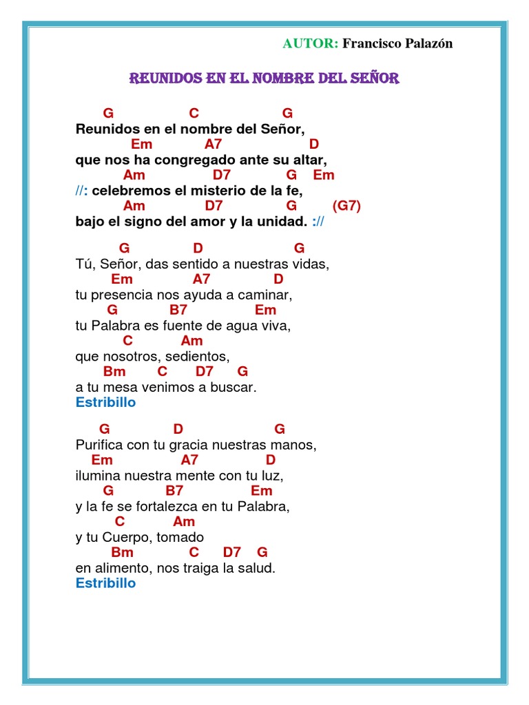 Reunidos en El Nombre Del Señor | PDF