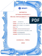 Actividad Entregable 1 Matematica