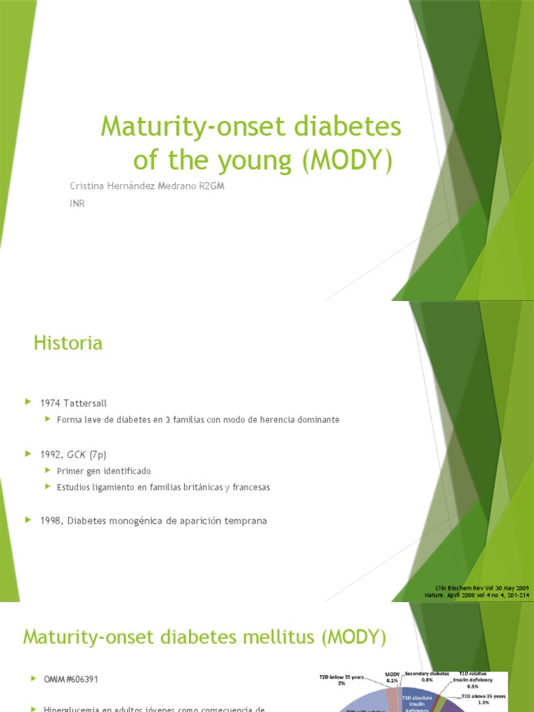 MODY | PDF | Diabetes | Especialidades Medicas