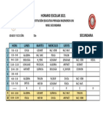 Horario 2021