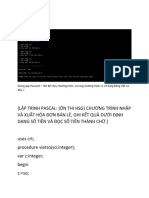 Lập Trình Pascal (Ôn Thi Hsg) Chương Trình Nhập Và Xuất Hóa Đơn Bán Lẻ, Ghi Kết Quả Dưới Định Dạng Số Tiền Và Đọc Số Tiền Thành Chữ