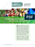 2017 Pendidikan Kebhinekaan Di Satuan Pendidikan