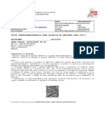 Teste Imunocromatográfico para Pesquisa Do Antígeno Sars-Cov-2 Resultado Positivo DATA COLETA: 04/02/2023 09:22