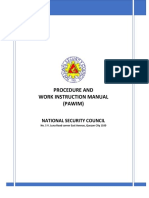 Procedure and Work Instrunction Manual (PAWIM)