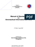 Manual of Standards For Aeronautical Information Services