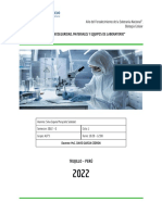 Informe "Normas de Bioseguridad, Materiales y Equipos de Laboratorio"