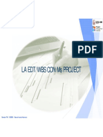 3 La EDT - WBS Con Ms Project