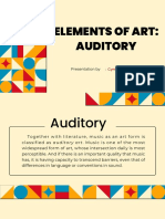 Elements of Art Auditory