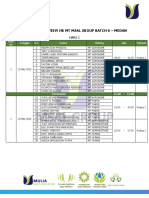 Medan - Jadwal Interview HR MT Batch 6