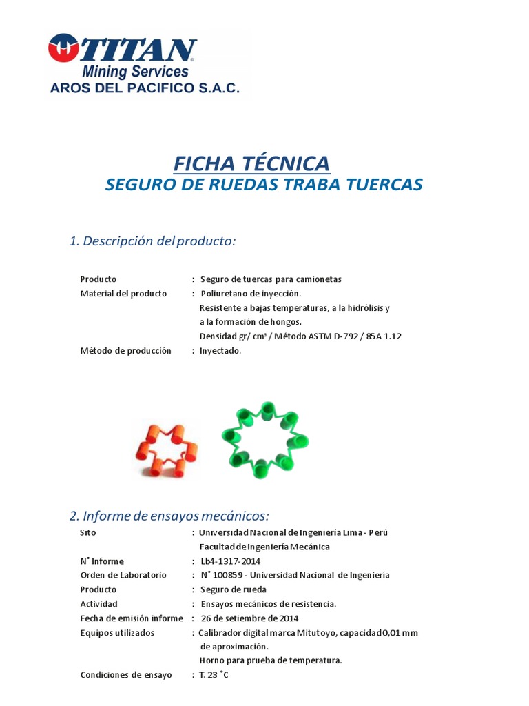 Seguro de Ruedas para Camionetas | PDF