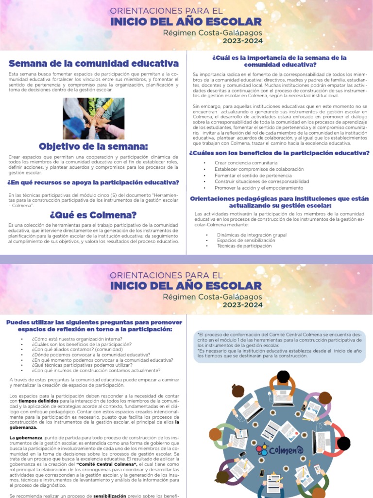Semana de Participación Educativa | PDF | Educación de la primera ...