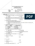 Soal Sas Matematika Kelas 4 TP 2022-2023