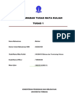 HKUM4101 Bahasa Dan Terminologi Hukum