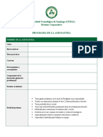 Plantilla Programa de Asignatura