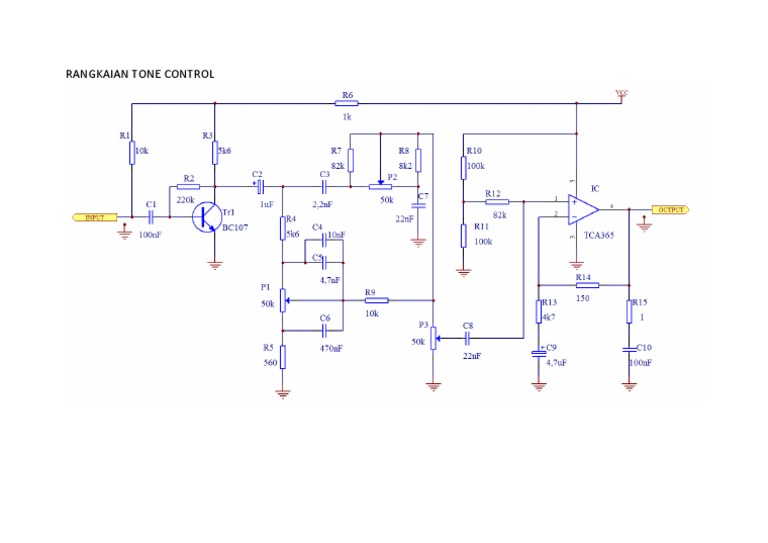 Rangkaian Tone Control - TT2B | PDF