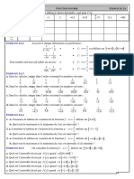 Chap 12 - Ex 2A - Fonction Inverse (Calculs Définition Et Sens de Variation) - CORRIGE