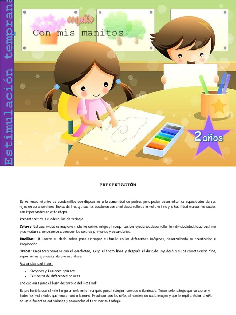 Estimulación 2 Años | PDF | Color, image size:768x1024