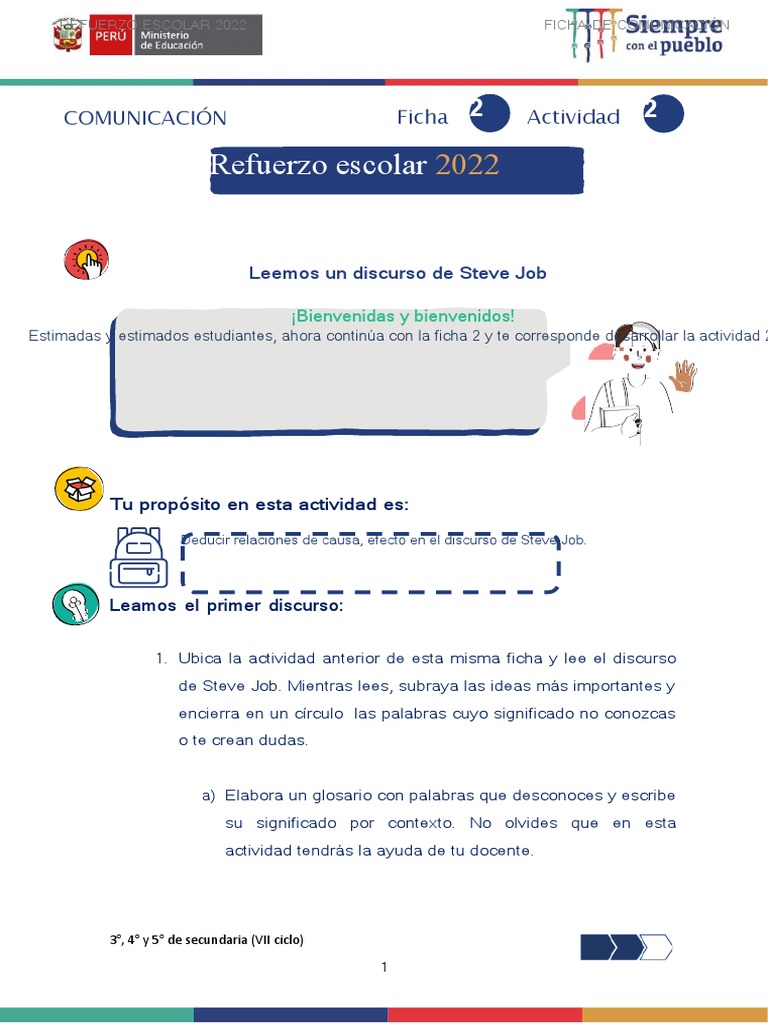 Ficha 2 Act 2 Vii Comunicacion | PDF | Cognición | Aprendizaje