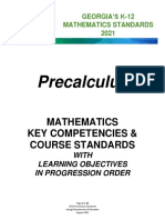 Georgia HS Precalculus Mathematics Standards