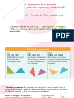 Clase 4 P2. Teorema de Tales y Semejanza de Triangulos.