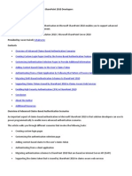 Claims Architecture and Scenarios for Share Point 2010 Developers