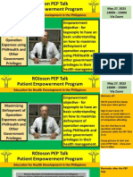 ROJoson PEP Talk: Maximizing Defrayment of OPERATION EXPENSES Using PhilHealth and Other Government Privileges