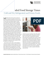 fcs3-595 Recommended Food Storage Times