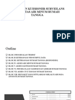 Pengisian Kuesioner Surveilans Kualitas Air Minum Rumah