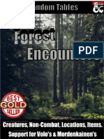 Forest Encounters Random Encounter Tables