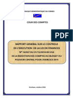 Reddition Des Comptes 2015 Du Pouvoir Central