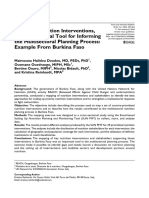 Mapping Nutrition Interventions, A Key Analytical Tool For Informing The Multisectoral Planning Process: Example From Burkina Faso