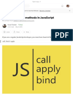 Call, Apply & Bind Methods in JavaScript - by Kunal Tandon - Medium